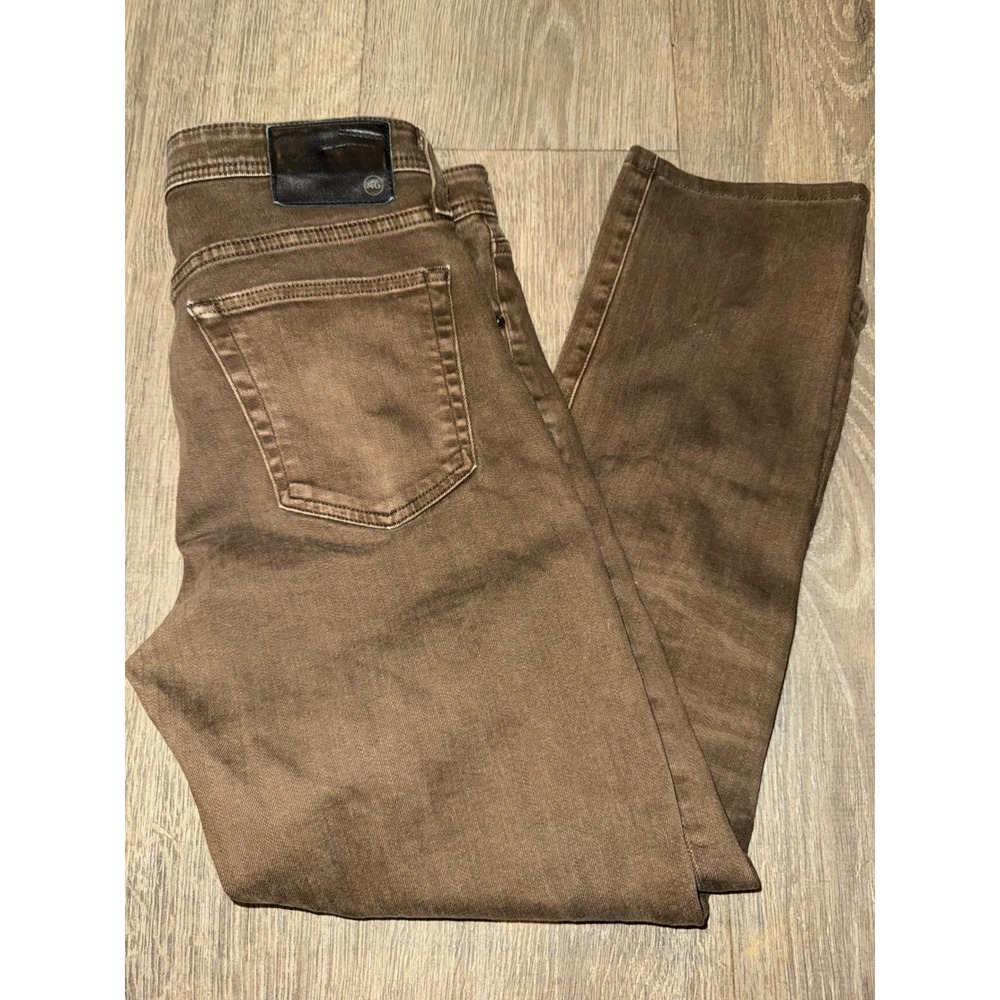 AG Adriano Goldschmied Tellis Modern Slim Brown Jeans Mens 32x28